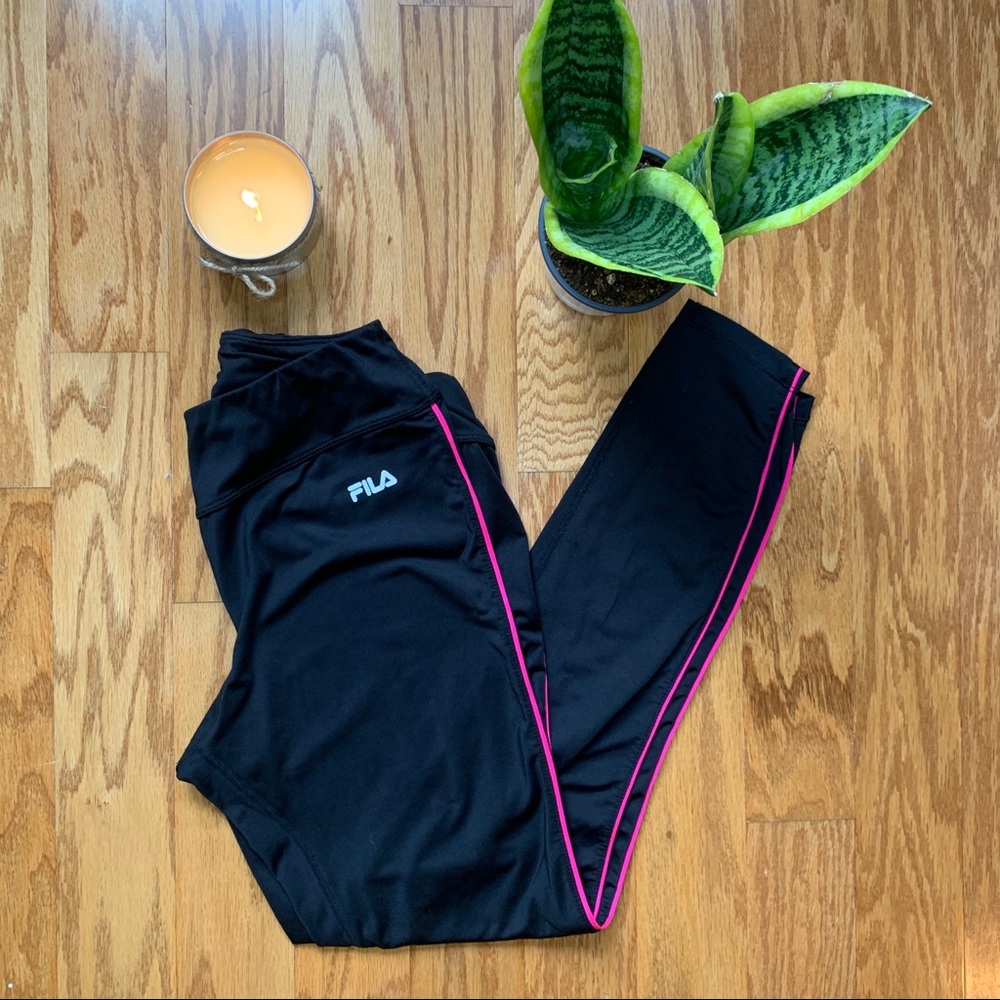 Fila black size medium leggings make an offer 🤝